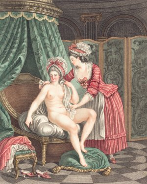 Le Bain by Louis-Marin Bonnet Oil Painting