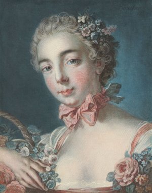 Tete De Flore by Louis-Marin Bonnet Oil Painting