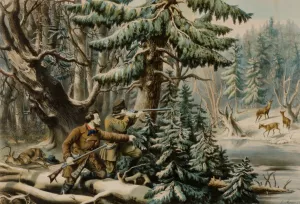 On The Shattagee by Louis Maurer Oil Painting