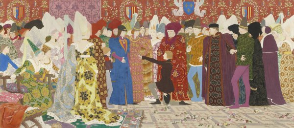 Her Appeal to the Dauphin  by Louis Maurice Boutet De Monvel - Hand-Painted Oil Painting Reproduction