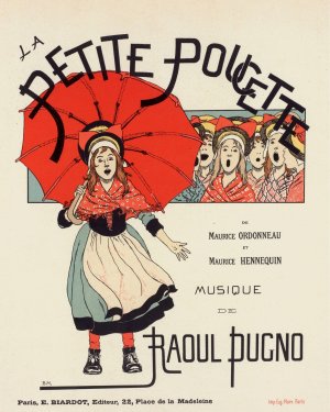 La Petite Poucette by Louis Maurice Boutet De Monvel Oil Painting