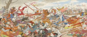 The Turmoil of Conflict by Louis Maurice Boutet De Monvel Oil Painting