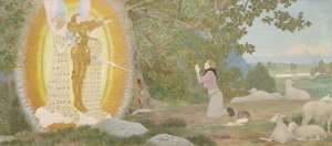 The Vision and Inspiration by Louis Maurice Boutet De Monvel Oil Painting