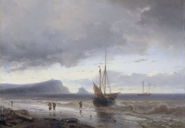 Main Product Photo of Along the Coast  Painting by Louis Meijer