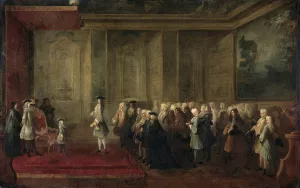 The Reception of Cornelis Hop by Louis-Michel Dumesnil Oil Painting