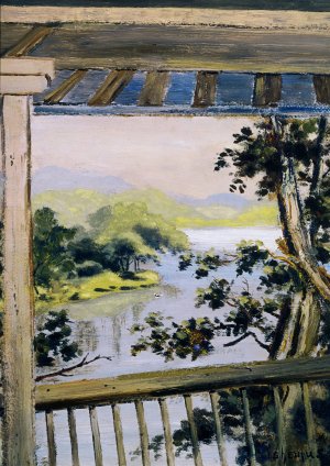 Balcony, Delaware Water Gap by Louis Michel Eilshemius Oil Painting