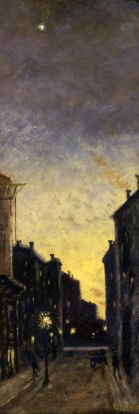 Fifty-Seventh Street by Louis Michel Eilshemius Oil Painting