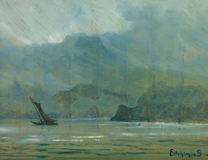 Pale Blue Landscape by Louis Michel Eilshemius Oil Painting