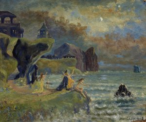 Sirens of The Sea by Louis Michel Eilshemius Oil Painting