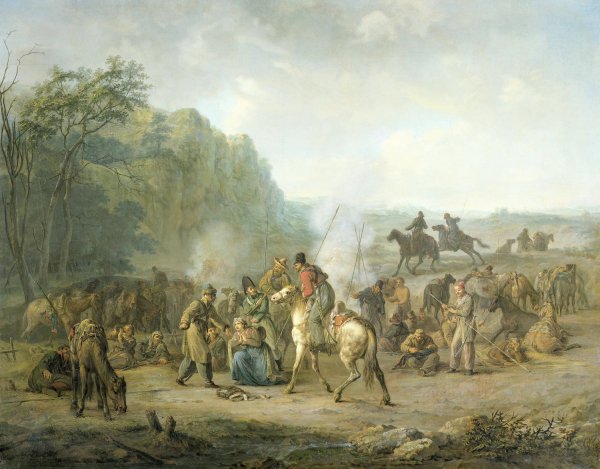 Main Product Photo of Cossack Bivouac, 1813  Painting by Louis Moritz