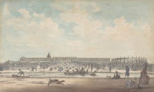 The Chateau de Versailles Seen from the Gardens by Louis Nicolas De Lespinasse Oil Painting