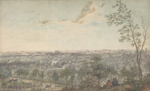 Versailles Seen from the Southwest by Louis Nicolas De Lespinasse Oil Painting