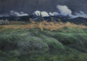 Landschap by Louis Patru Oil Painting