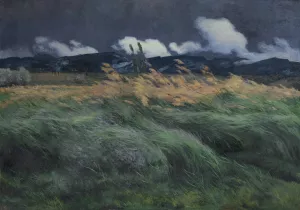 Landschap by Louis Patru Oil Painting