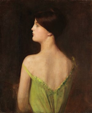 Portrait of a Woman by Louis Picard Oil Painting