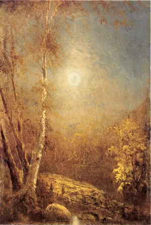 Morning Sun in Autumn by Louis Remy Mignot - Oil Painting Reproduction