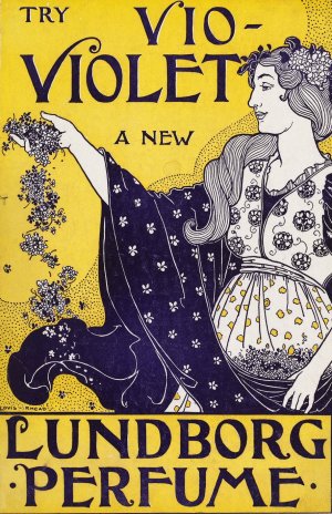 A woman holds flowers by Louis Rhead Oil Painting