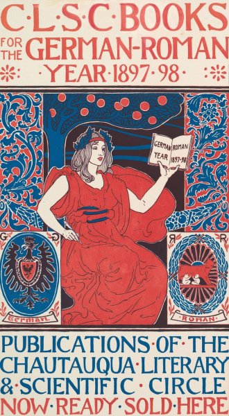 C.L.S.C. Books  by Louis Rhead - Hand-Painted Oil Painting Reproduction