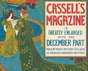 Cassell's Magazine; December by Louis Rhead Oil Painting