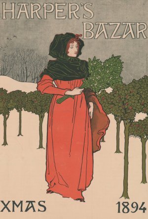 Harper's Bazar, Xmas 1894 by Louis Rhead Oil Painting