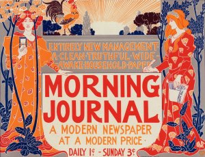 Morning Journal Oil painting by Louis Rhead