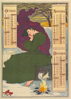 October, November, December by Louis Rhead Oil Painting
