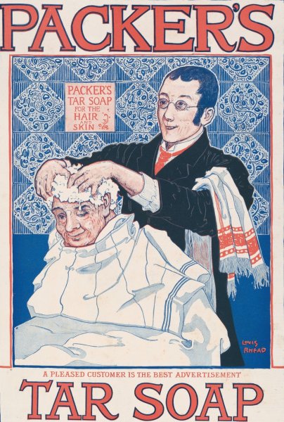 Packer's tar soap  by Louis Rhead - Hand-Painted Oil Painting Reproduction