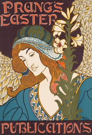 Prang's Easter publications by Louis Rhead Oil Painting