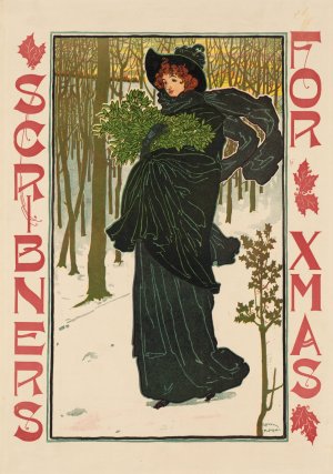 Scribners for Xmas by Louis Rhead Oil Painting