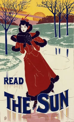 The Sun by Louis Rhead Oil Painting