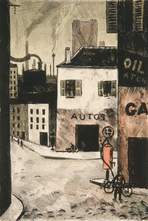 Autos by Louis Robert Antral Oil Painting