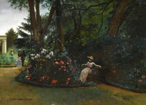 An Afternoon's Respite by Louis-Robert Carrier-Belleuse Oil Painting