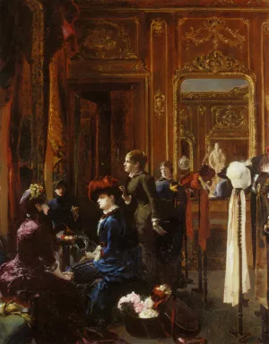 Un Salon de Modes a Paris painting by Louis Robert Carrier-Belleuse