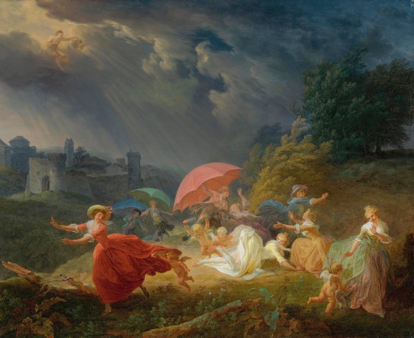 Le Feu Aux Poudres by Louis Rolland Trinquesse - Hand-Painted Oil Painting Reproduction