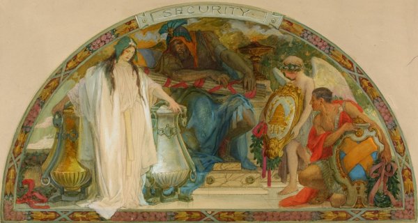 Security  by Louis Schaettle - Hand-Painted Oil Painting Reproduction