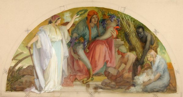 Wealth of the Soil  by Louis Schaettle - Hand-Painted Oil Painting Reproduction