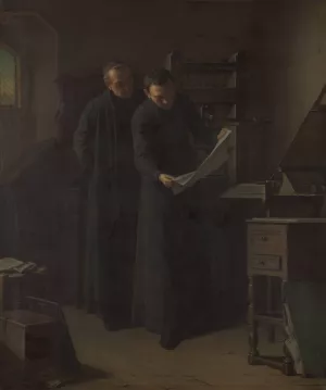 Proof Reading Oil painting by Louis Somers