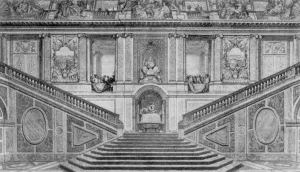 The Ambassadors Staircase in Versailles Oil painting by Louis Surugue