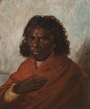 An Aboriginal Queen by Louis Tannert Oil Painting