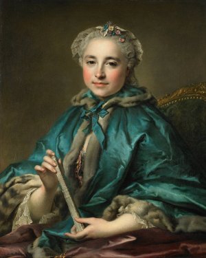 Marie-Angelique Petitgars Gerard de Livry by Louis Tocque Oil Painting
