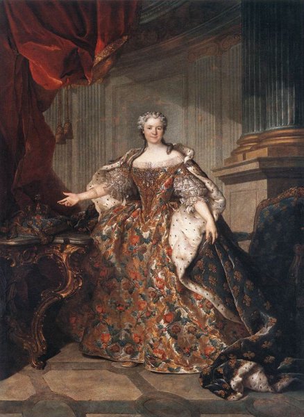 Main Product Photo of Marie Leczinska, Queen of France Painting by Louis Tocque
