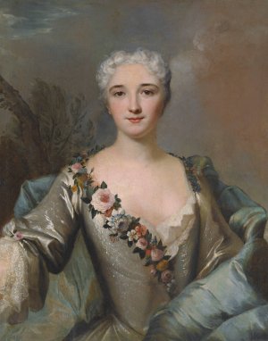 Portrait of a Lady by Louis Tocque Oil Painting