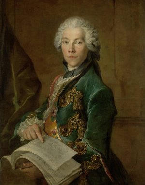 Portrait of Arnoldus van Rijneveld by Louis Tocque Oil Painting