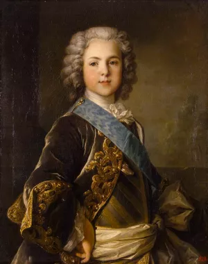 Portrait of Louis, Grand Dauphin of France by Louis Tocque - Oil Painting Reproduction