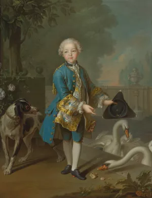 Portrait Of Louis Philippe Joseph, Duc D'orleans And Duc De Chartres by Louis Tocque Oil Painting