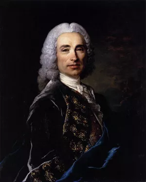 Portrait of Marquis de Lucker Oil painting by Louis Tocque
