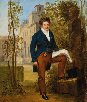Portrait of Nicolas-Pierre Tiolier by Louis-Vincent-Leon Palliere Oil Painting
