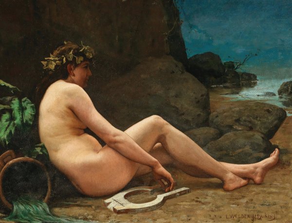 Main Product Photo of An Allegory of Farewell Painting by Louis Welden Hawkins