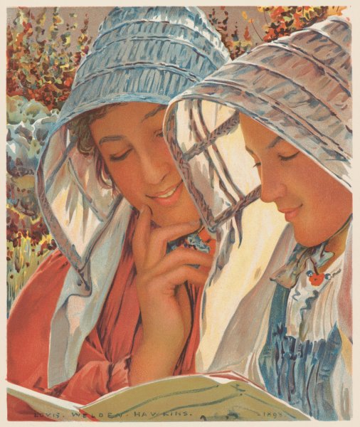 Main Product Photo of Liseuses  Painting by Louis Welden Hawkins
