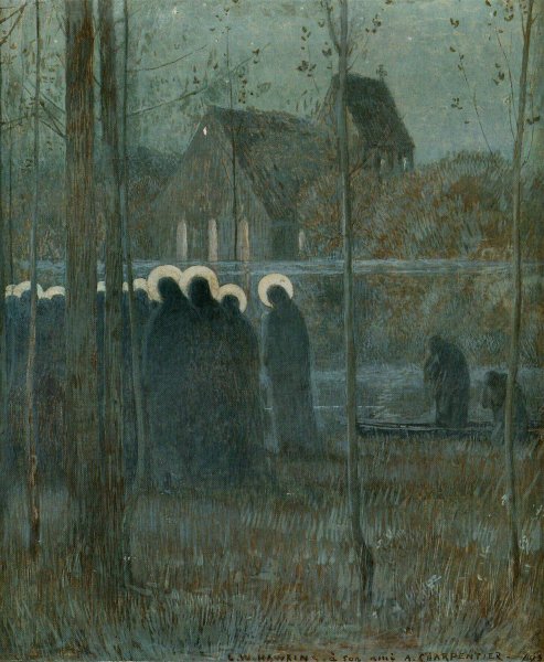 Main Product Photo of Procession of souls  Painting by Louis Welden Hawkins